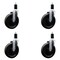 Service Caster 6'' Phenolic Wheel Swivel 1-3/8'' Expanding Stem Caster Set, 4PK SCC-EX20S615-PHS-138-4 - alternate 1